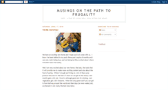 Desktop Screenshot of musingsonthepathtofrugality.blogspot.com