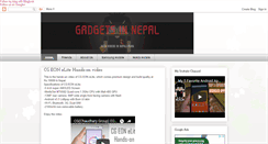 Desktop Screenshot of gadgetsinnepal.blogspot.com