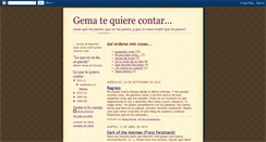 Desktop Screenshot of gematequierecontar.blogspot.com