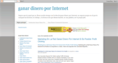 Desktop Screenshot of ganarmasdineroporinternet.blogspot.com