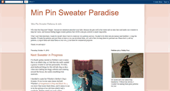 Desktop Screenshot of minpinsweaters.blogspot.com