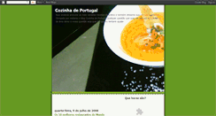 Desktop Screenshot of cozinhadeportugal.blogspot.com