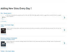 Tablet Screenshot of newsiteseveryday.blogspot.com
