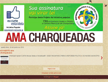 Tablet Screenshot of charqueadasnalinha.blogspot.com