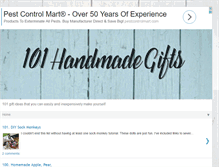 Tablet Screenshot of 100handmadegifts.blogspot.com