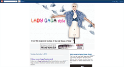 Desktop Screenshot of lady-gaga-style.blogspot.com