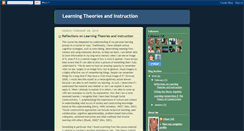 Desktop Screenshot of learningtheoriesandinstruction.blogspot.com