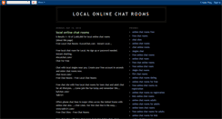 Desktop Screenshot of localonlinechatrooms88.blogspot.com