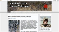 Desktop Screenshot of outdoorswithothmarvohringer.blogspot.com