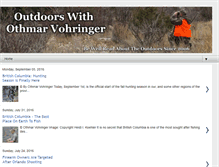 Tablet Screenshot of outdoorswithothmarvohringer.blogspot.com