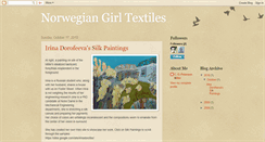 Desktop Screenshot of norwegiangirltextiles.blogspot.com