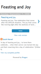 Mobile Screenshot of feastingandjoy.blogspot.com