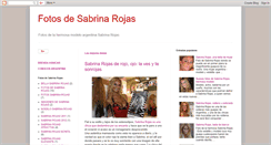 Desktop Screenshot of fotosdesabrinarojas.blogspot.com