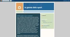 Desktop Screenshot of lagazetadelosport.blogspot.com