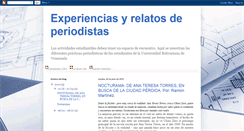 Desktop Screenshot of experienciasyrelatosdeperiodistas.blogspot.com