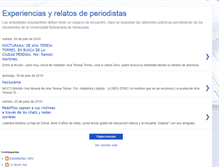 Tablet Screenshot of experienciasyrelatosdeperiodistas.blogspot.com