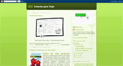Desktop Screenshot of ementaparahoje.blogspot.com
