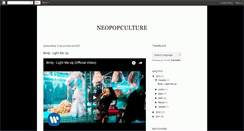 Desktop Screenshot of neopopculture.blogspot.com