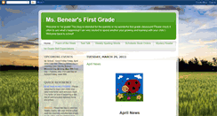 Desktop Screenshot of msbenearfirstgrade.blogspot.com