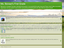 Tablet Screenshot of msbenearfirstgrade.blogspot.com