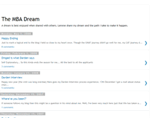 Tablet Screenshot of dreamersmbajourney.blogspot.com