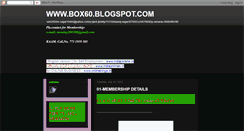 Desktop Screenshot of box60.blogspot.com