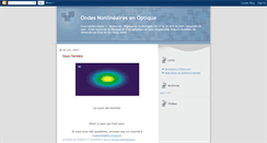 Desktop Screenshot of optiquenonlineaire.blogspot.com