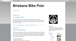 Desktop Screenshot of brisbanebikepolo.blogspot.com