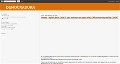 Desktop Screenshot of democradura.blogspot.com