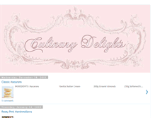 Tablet Screenshot of culinarydelightsbykarengrant.blogspot.com