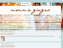 Tablet Screenshot of mommaginger.blogspot.com