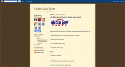 Desktop Screenshot of cedarlakefarm.blogspot.com