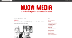 Desktop Screenshot of nuovi-media.blogspot.com