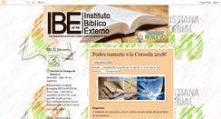 Desktop Screenshot of institutobiblicoelrenuevo.blogspot.com