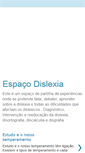 Mobile Screenshot of espacodislexia.blogspot.com