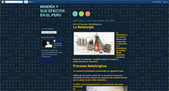 Desktop Screenshot of mineriaycontaminacionenelperu203a.blogspot.com