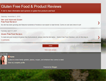 Tablet Screenshot of glutenfreefoodreviews.blogspot.com