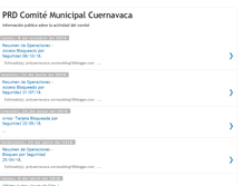 Tablet Screenshot of prdmunicipalcuernavaca.blogspot.com