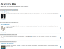Tablet Screenshot of jsknittingblog.blogspot.com