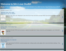 Tablet Screenshot of minilovestudio.blogspot.com