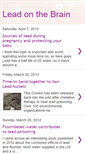 Mobile Screenshot of leadonthebrain.blogspot.com