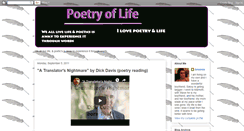 Desktop Screenshot of poetry27-poetryoflife.blogspot.com