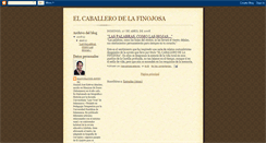 Desktop Screenshot of elcaballerodelafinojosa.blogspot.com