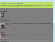 Tablet Screenshot of laptiteviedemarieloulie.blogspot.com