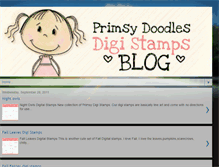 Tablet Screenshot of primsydoodlesdigidesigns.blogspot.com