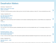 Tablet Screenshot of desalinationmatters.blogspot.com