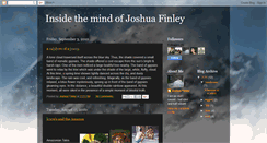 Desktop Screenshot of insidethemindofjoshuafinley.blogspot.com