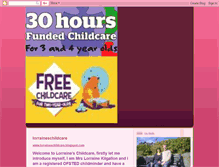 Tablet Screenshot of lorraineschildcare.blogspot.com