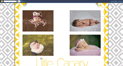Desktop Screenshot of littlecanaryphotography.blogspot.com