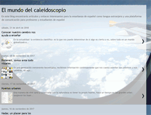 Tablet Screenshot of elmundodelcaleidoscopio.blogspot.com